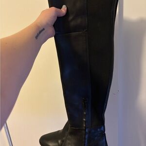 Sam Edelman Sleek Black Over the Knee Women's Boots